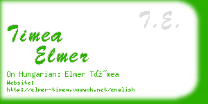 timea elmer business card